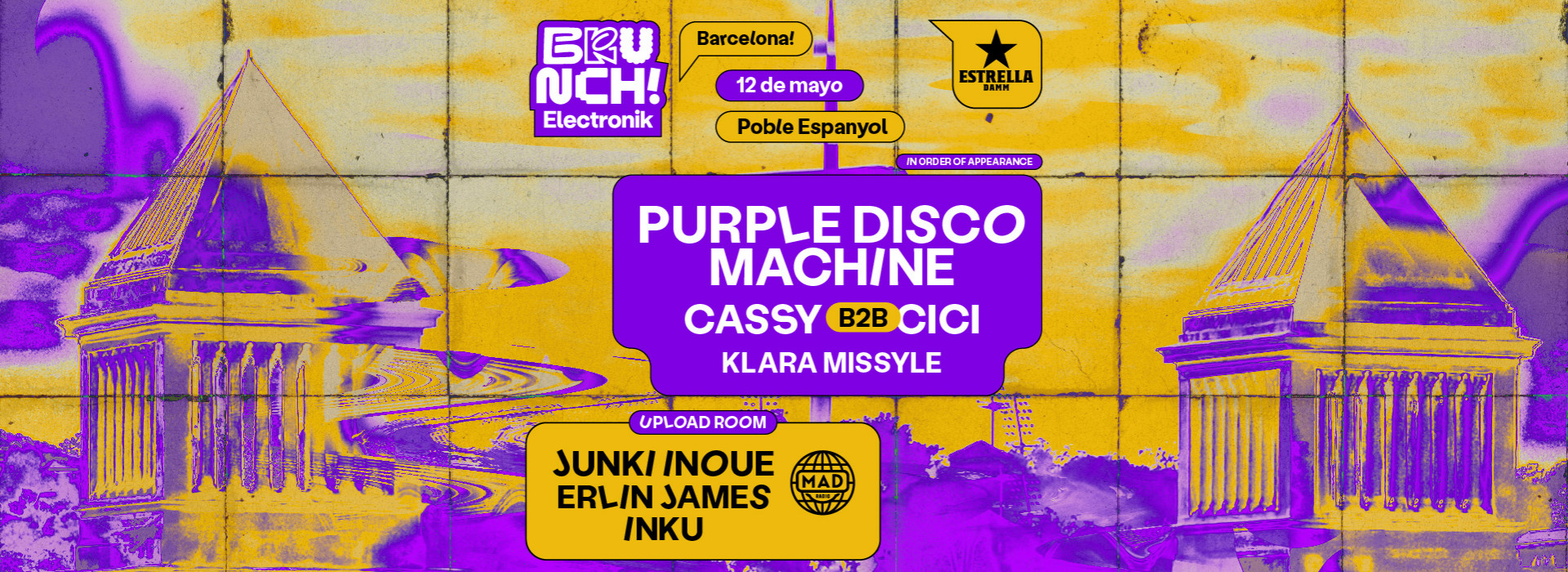 Brunch Electronik #7 Purple Disco Machine, Cassy b2b Cici, Klara Missyle y más