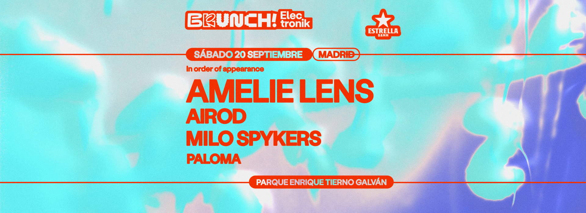 Brunch Electronik Madrid: Amelie Lens, Airod, Milo Spykers & Paloma