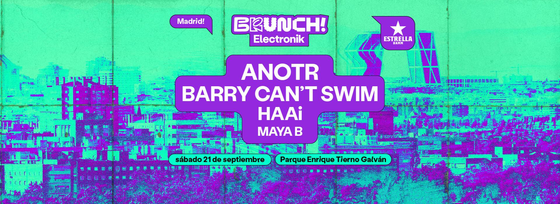 Brunch Electronik Madrid #9: ANOTR, Barry Can't Swin, HAAi & Maya B