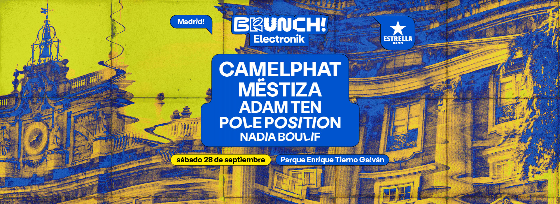 Brunch Electronik Madrid #11: CamelPhat, MËSTIZA, Adam Ten, Pole Position & Nadia Boulif