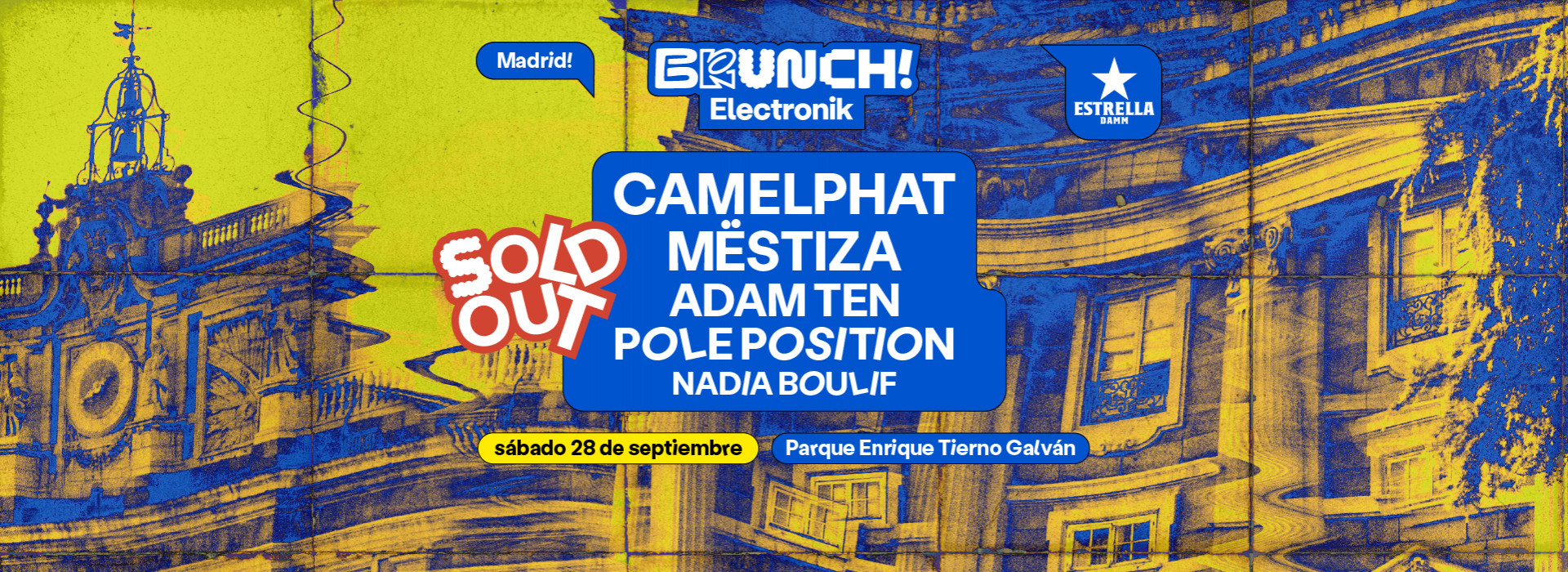 Brunch Electronik Madrid #11: CamelPhat, MËSTIZA, Adam Ten, Pole Position & Nadia Boulif