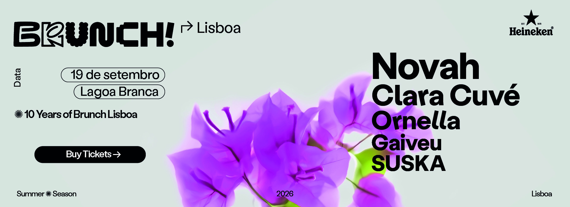 BRUNCH ELECTRONIK LISBOA 2026 #7: Novah, Clara Cuvé, Ornella, Gaiveu, SUSKA
