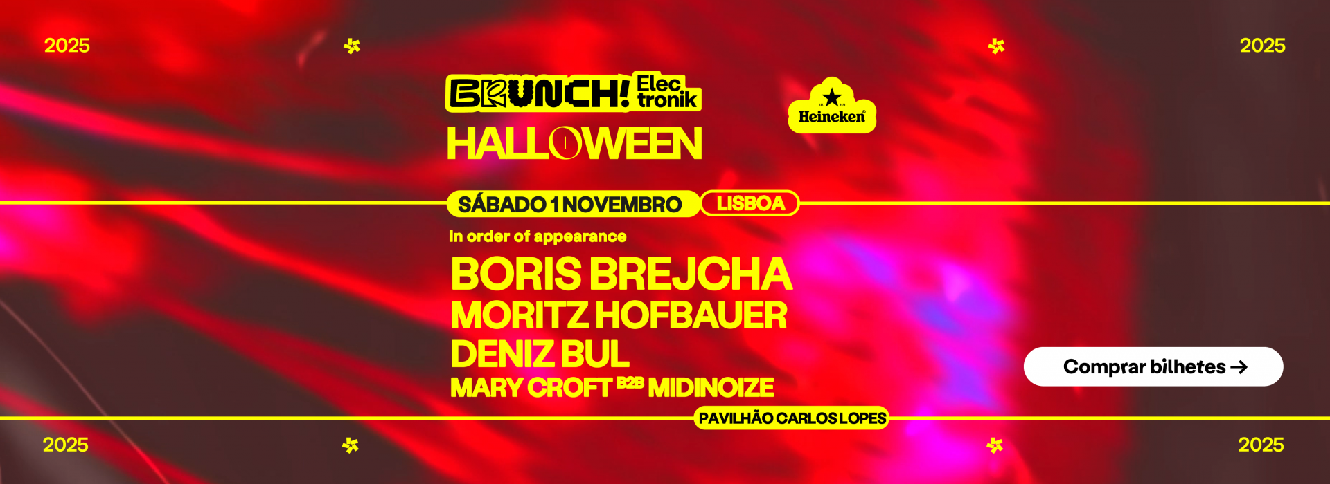 BRUNCH ELECTRONIK LISBOA HALLOWEEN SPECIAL PARTY BORIS BRECHJA 1st NOV
